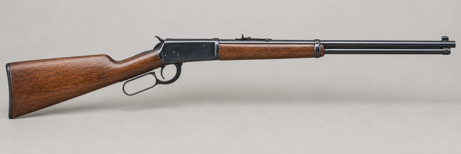 AI-generated illustration of Winchester 9422, side profile on a light gray background.